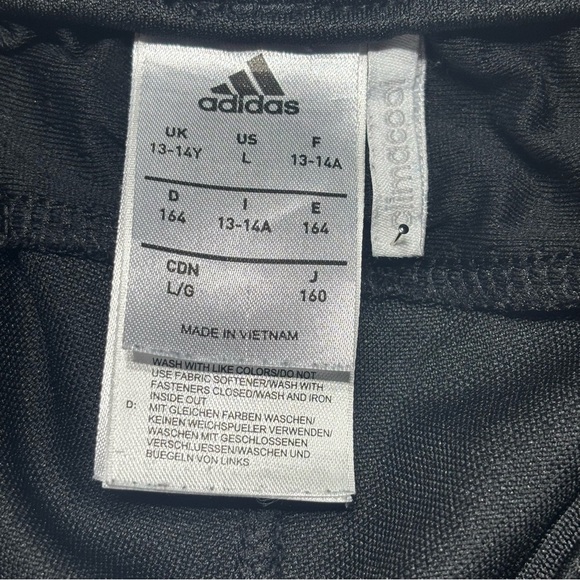 Adidas Pants Boys Large Tiro Training Climacool Ankle Zips Pockets Soccer Sports - Picture 2 of 7